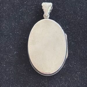 Oval Sterling Silver Locket Pendant